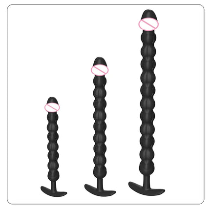 Extra-long Anal Dildo Butt Plug Prostate Massager Adult Gay Anal Beads deeper Stimulation G-spot Clitoral Sex Toys for Men Women