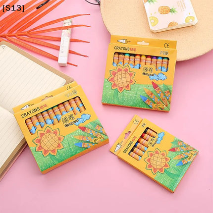 Sunflower 8 /12 /24 Colors Crayons Kids Colored Crayons School Supplies Prizes And Gifts[Q]Q@
