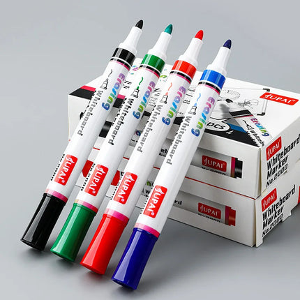 1/4pcs White Board Marker Pens Erasable Water-Based Marker Pens For Teaching Recommended Office Supplies A7932