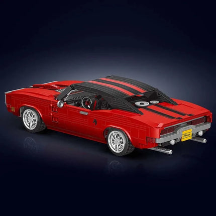 MOULD KING 10112 Technical Super Red Charger Sport Racing Car Building Block Assembly Brick Toys For Kids Christmas Gift Boys