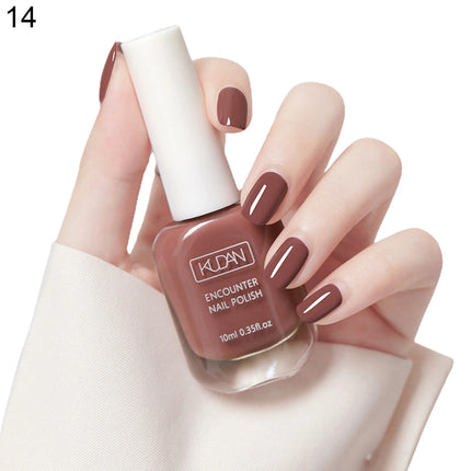 16 Colors Water-Based Nail Polish Set 10ml Nude Red Pink Peel-Off Air-Dry Nail Art Polish Kit Manicure No Need Lamp