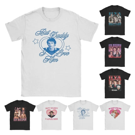 Heated Rivalry Ilya Rozanov But Daddy I Love Him T Shirt Men's Pure Cotton Vintage T-Shirts Crew Neck Tees Short Sleeve Clothing