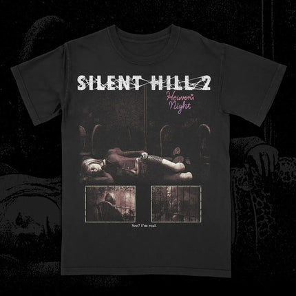 Classic Game T-shirt Silent Hill TEE Women Short Sleeves Street Casual Cotton Gift for Fans Short Sleeves Hip Hop Oversized Tops