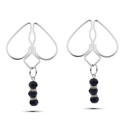 Adult Games Erotic Nipple Clamp of Metal Peach Heart Breast Clip with Weight Ball for Women BDSM Mimi Vaginal Stimulate Sex Toy
