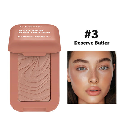 Professional Makeup Matte Buttermelt Bronzer, Long Wear Face Makeup, Korean Face Cosmetics, Wear Up to 12 Hours, Vegan Formula