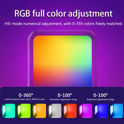 Mini RGB Fill Light Portable Video Lamp Photography Camera 2500K-9000K LED Lighting Cold Shoe For DSLR Camera For GoPro Vlog Kit