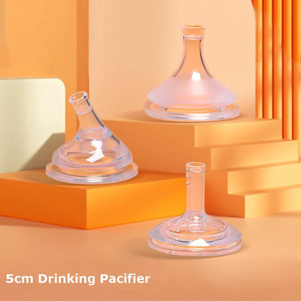 Liquid Silicone Nipples Pacifier Baby Bottle Replacement Head Drinking Head Straw Can Put Gravity Ball 100% Bpa Free
