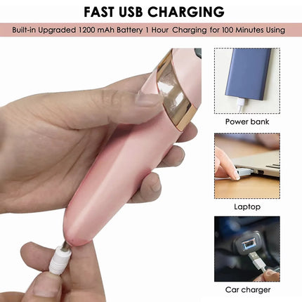 Rechargeable Electric Callus Remover Cordless Women Men Electronic Foot File Removes Dry Coarse Skin Calluses On Heels