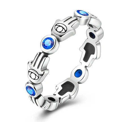 Shine Zircon Ring 925 Silver Original Stone Multi Layer Simple Infinitely Wide Rings For Women FineJewelry Wedding Party Gift
