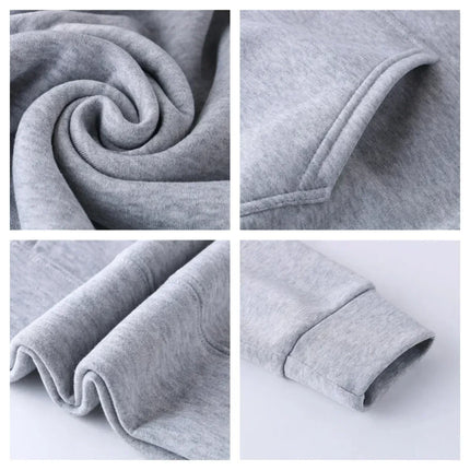 Kangaroo Pocket Pure Cotton Hooded Back Printed with Letter Pattern 2025 Autumn Winter New Men's Women's Pure Cotton Hoodie