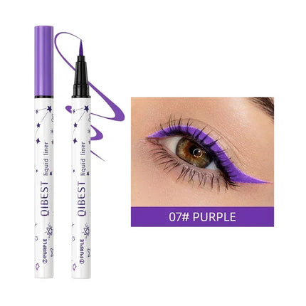 1Pc Quickily Drying Colorful Eyeliners Pencil Eyes Cosmetics Matte Liquid Eyeliners Waterproof Lasting White Sweatproof  Make Up