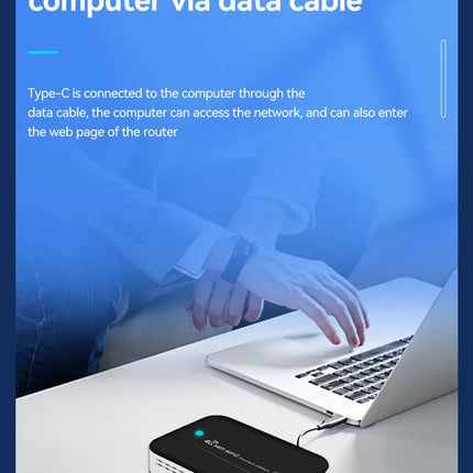 JODUXE 4G LTE WiFi Router WiFi 6 10000mAh Mobile WiFi Wireless Modem Pocket WiFi 300Mbps Hotspot Global Frequency Bands