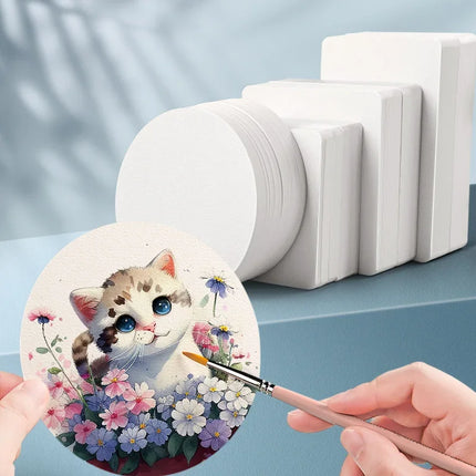 Square/Round Professional Watercolor Paper Postcard 300g 50/100/200 Sheets Coloring Drawing Paper Sketchbook Art School Supplies
