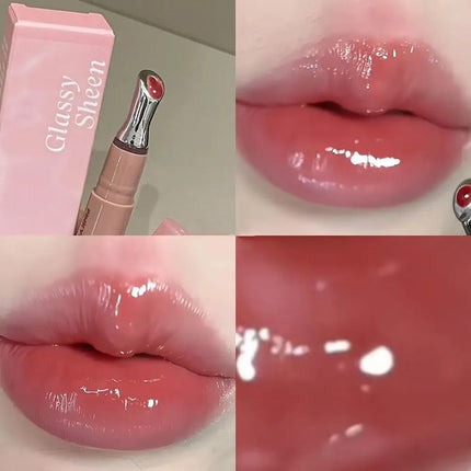 Mirror Watery Essence Lip Gloss Liquid Lipstick Jelly Lip Glaze Fading Lip Lines Water Light Jelly Makeup Moisturizing Lips Tint