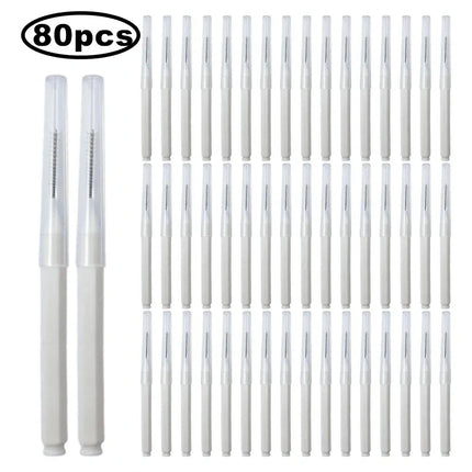 Mini Eyebrow Brush Set - 80/100PCS Disposable Bendable Brow Lifting Brush Micro Eyelash Applicators for Grooming Tools