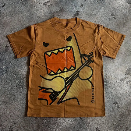 Men Summer Y2K Kawaii Oversized T-Shirt Women Cotton Retro Print Loose Fit Funny Graphic Tee Unisex Matching Trendy Street wear
