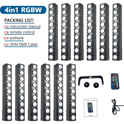 45W RGBW 9LED Wall Wash Light 4in1 Bar Lights Party Disco DJ DMX Strobe Effect Stage