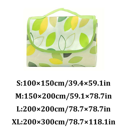 Foldable & Portable Picnic Blanket Thickened Waterproof Beach Blanket Lightweight Camping Tent Grassland Mat For Parties Travels