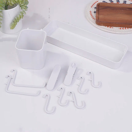 Peg board Wall Accessories Wall Organizer Mounting Display Diy Pegboard Kit Tool Storage Panel Board Rack Bathroom Kitchen