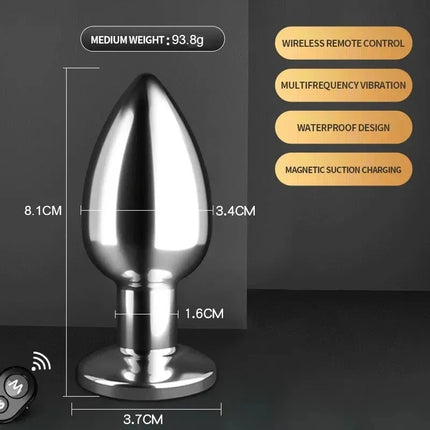 Electroshock Anal Vibrator Microcurrent Stimulation Remote Vibrating Butt Plug Prostate Massager Adult Women Men Anal Sex Toys
