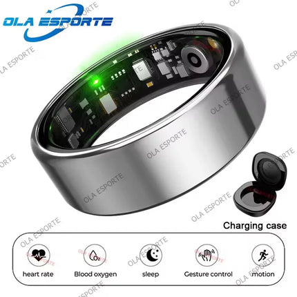 Smart Ring Bluetooth Call Heart Rate Blood Pressure Monitor Men Womenes Smartring 5ATM Waterproof Health Multi Sports Ring 2025