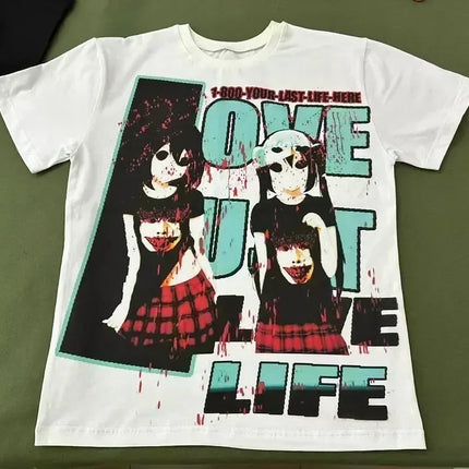 Vintage Sounds Collection Graphic T Shirts Goth Style Streetwear Harajuku Short Sleeve Y2k Tops Polo t shirt for men clothing