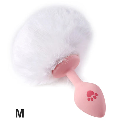 Runyu Cat Paw Anal Plug Sexy Adult Fetish Butt Plug Sexy Gadgets Penetration Anal Toy with Hairball Fox Tail But Pluk Sex Toys