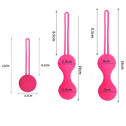 Factory Sales Silicone Vagina Balls Vibrator Kegel Ball Ben Wa Ball Vagina Tighten Exercise Sex Toys for Women Vaginal Simulator