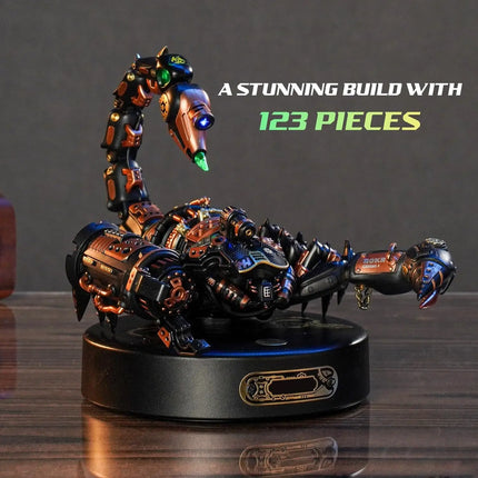ROKR Adult Model Kit, 3D Metal Puzzle, Emperor Scorpion Insect Model, Steampunk Style Toy and Gift for Men (MI04)