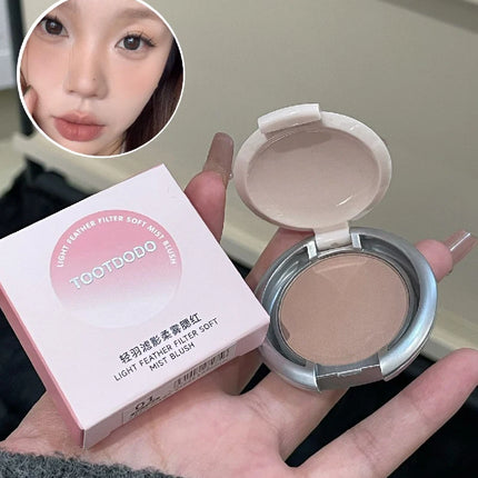 Matte Natural Cheek Tint White Brighten Face Waterproof Low saturation Nude Contouring Cosmetics Blush Powder Soft Female Makeup