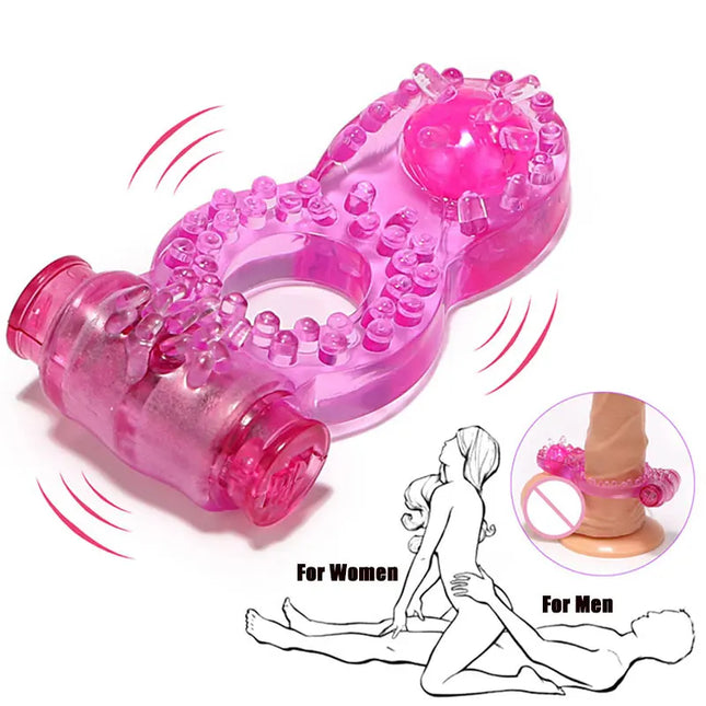 Vibrator Penis Ring Sex Toys For Men Masturbators Adult Vibrating For Women Clitoral Stimulation Couples Erotic Accessories Shop
