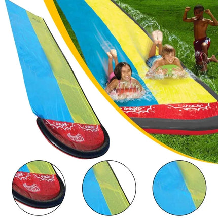 Outdoor Courtyard Lawn Inflatable Toys Water Slide Summer Garden Water Toy Family Friend Interactive Sprinkle Water Sliders Gift
