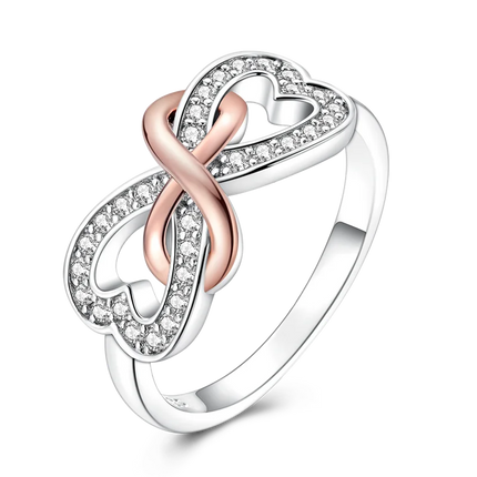 Shine Zircon Ring 925 Silver Original Stone Multi Layer Simple Infinitely Wide Rings For Women FineJewelry Wedding Party Gift