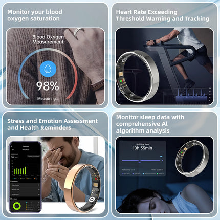 2025 Smart Ring Bluetooth Waterproof Lightweight Health Monitoring Multiple Sports Modes Men Women Gifts For Andorid&IOS