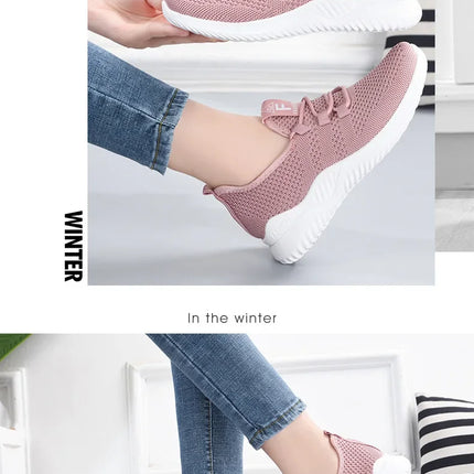 2025 Sports Running Shoes Women's Mesh Breathable Walking Women's Sports Shoes Comfortable and Fashionable Casual Sports Shoes