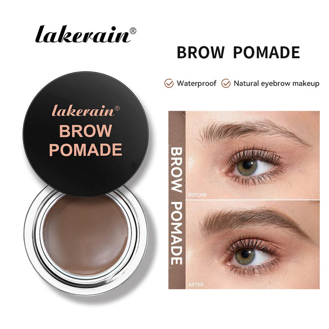 6Color Matte Black Wild Eyebrow Cream 3D Natural Tint Eyebrow Enhancers Gel Wax Waterproof Long Lasting Eye Makeup Cosmetic Tool