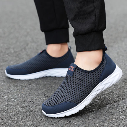Lightweight men's relaxing, breathable sports shoes, casual mesh shoes non-slip, flat, outdoor walking, summer shoe size 36-48