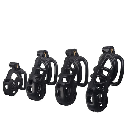 2025 new men's chastity lock black smooth SM erotic men's toy, Valentine's Day gift (purchased separately with chastity lock str