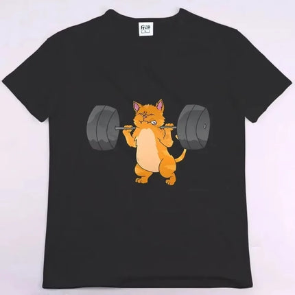 BUNS OF STEEL Rabbit Fitness Funny Gym Rat Bodybuilding Crewneck T Shirt Men Casual Short Sleeve Oversized TShirt