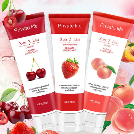 Sex Lubricant Water Based Lubricants Strawberry Flavor Easy to Clean Lube Oral Anal Lubrication Masturbation Vagina Orgasm Gel