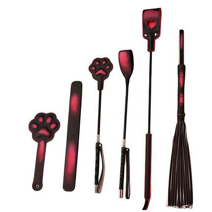 Temperature Reactive Color Changing Cat Paw Paddle3D Embossed PU Leather Spanking Toy BDSM Couple Bedroom Role Play Cosplay Game