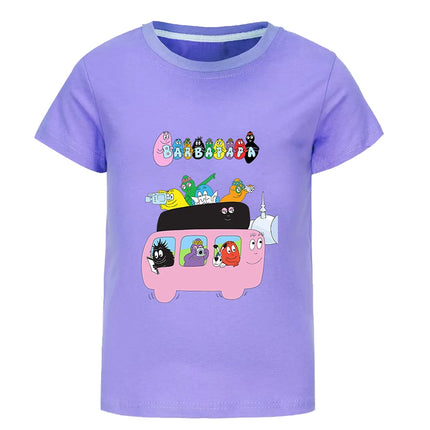 Barbapapa T-shirt for A Boy Two-piece Set for Children From 6 To 12 Years Old Summer Sale Toddler Girl Clothes Junior Girl Cloth