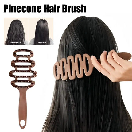 Hairdressing Massage Comb Curly Hairbrush Boar Bristle Paddle Hair Brush Anti Static Comb  Salon Hair Styling Tools Makeup Tools