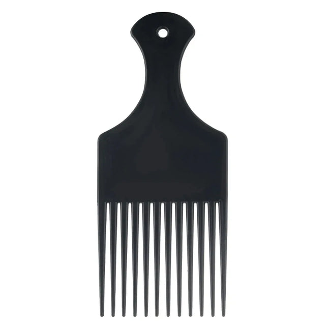Wide Tooth Brush Pick Comb Fork Hairbrush Insert Hair Pick Comb Plastic Gear Comb For Curly Afro Hair Styling Tools