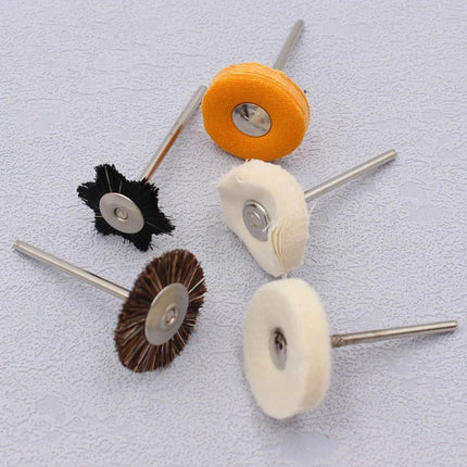 50 Pieces Dental Polishing Small Brush Cotton Brush Polishing Wheel Denture Grinder Small Cloth Wheel Low Speed Grinding Head