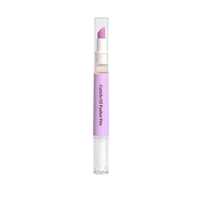 2-In-1 Cuticle Oil Pusher Pen Nail Oil Pen with Ceramic Tip Men Women Hangnail Dry Damaged Nails Cuticle Pusher