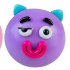 Purple dog face