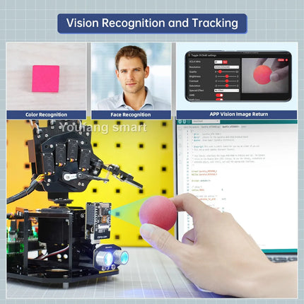 Open Source Code AI Bionic Robot Hand Support Somatosensory Glove 6 Dof Robotic Fingers for Arduino Programming Robot DIY Kit