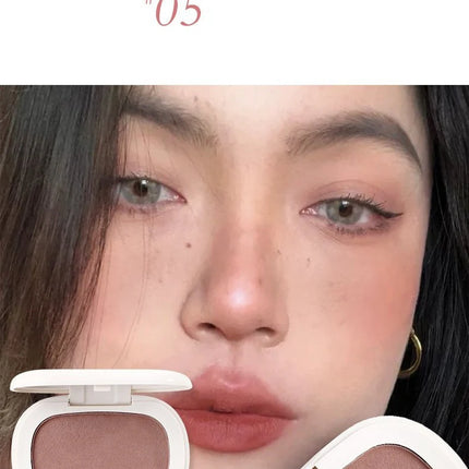 Single Color Blush Silky Texture High Color No Powder Feeling Low Saturation Long-lasting Natural Matte Blush Cream Face Makeup