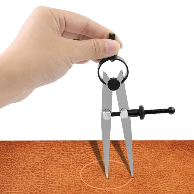 Boussole en cuir réglable verrouillable en acier au carbone diviseur aile Creaser bricolage maroquinerie ligne rotative jauge